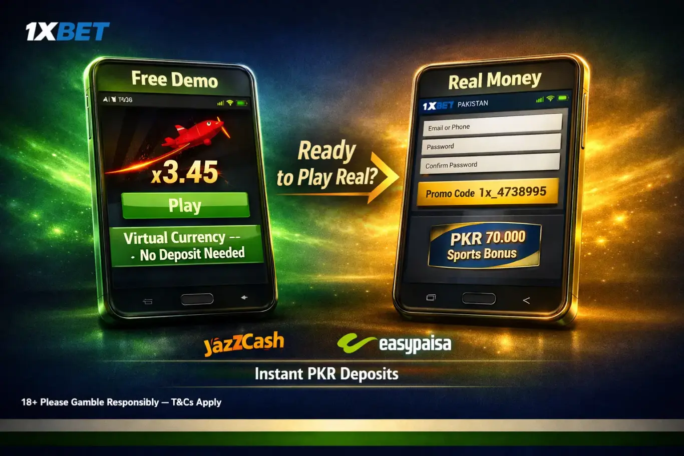1xBet Aviator game Pakistan free demo vs real money - register with promo code 1x_4738995 for PKR 70,000 sports bonus